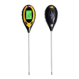 4 in 1 Soil Survey Meter, Soil pH, Moisture, Sunlight, Temp. Meter