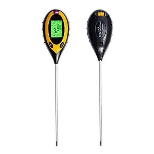 4 in 1 Soil Survey Meter, Soil pH, Moisture, Sunlight, Temp. Meter
