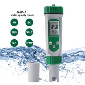 in 1 Multi-Parameter Water pH, EC, TDS, Salt, S.G and Temp. Tester pH-786