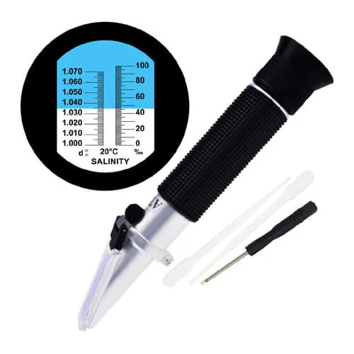 ATC Portable Salinity Refractometer 0-100 ppt (0-10%)