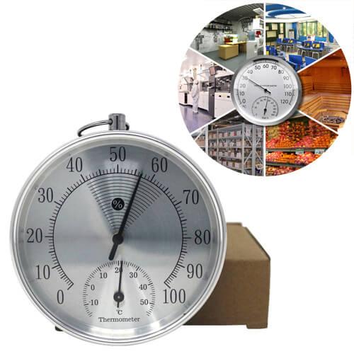 Indoor Outdoor Analog Dial Hygrometer, Temperature and Humidity Meter - Image 2