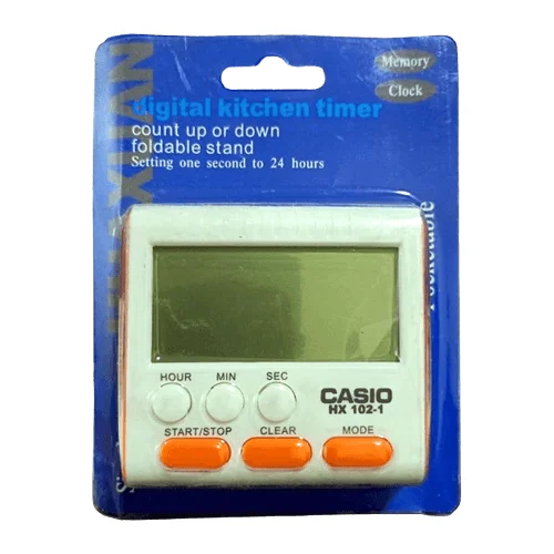 Casio Digital Timer HX102-1 Countdown Slim Reminder - Image 2