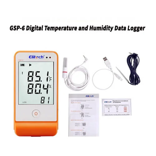 Elitech Temperature and Humidity Data Logger GSP-6 - Image 3
