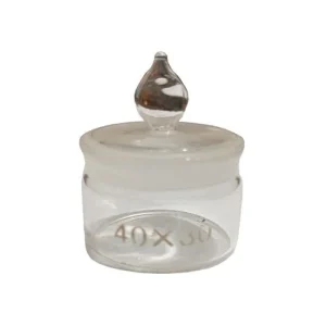 Glass Weighing Bottle 40x30mm for Lab Use