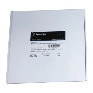 James Heal BHT Free Polythene Film 63 Microns 100 Pcs