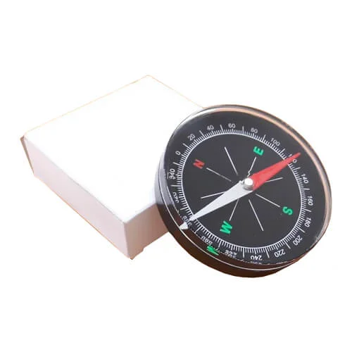 Smart Magnetic Compass 70 mm Large Size Black Color Travel Compass - Image 2