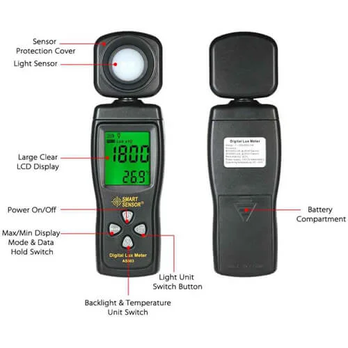 Smart Sensor Digital Lux Meter AS813 - Image 2