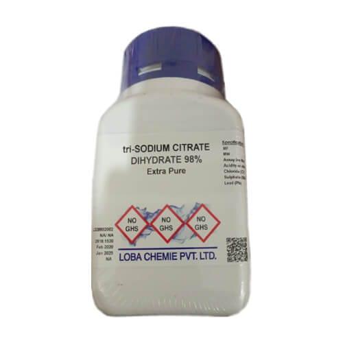 Sodium Citrate (Trisodium Citrate), 500gm Loba India