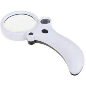 TH600600CH 2.5X, 25X, 50X LED light Multipower Handheld Magnifying Glass