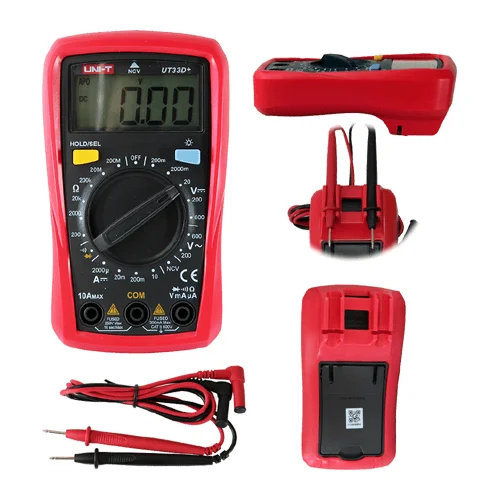 UNI-T UT33D+ Digital Multimeter AC DC Volt OHM Meter - Image 2