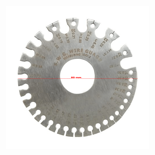 Wire Gauge Meter, SS Wire Thickness Gauges, Round Wire Gauge (1-36)